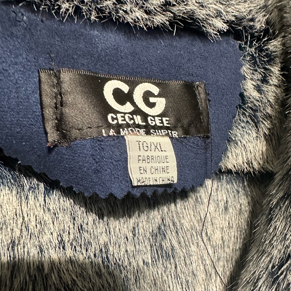 Cecil Gee Suede/Faux Fur Jacket L-XL - Picture 2 of 11